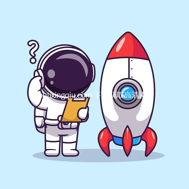 Free Vector Cute Astronaut Testing Rocket Cartoon V Watermarked